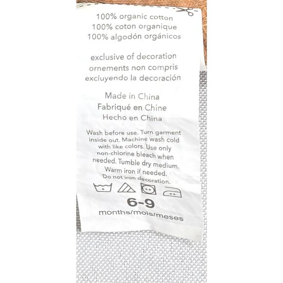 Rabbit +Bear pumpkin sweatshirt. Size 6-9 months. - Picture 7 of 8